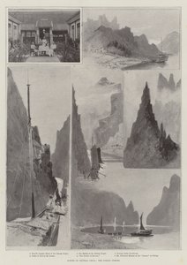 Scènes en Chine centrale, les gorges d